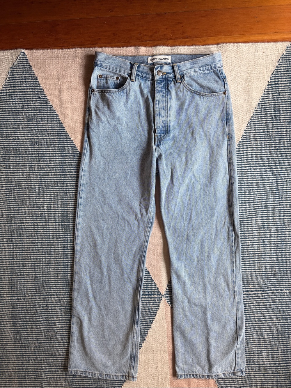 Caron Callahan Light Wash Straight-Leg Jeans